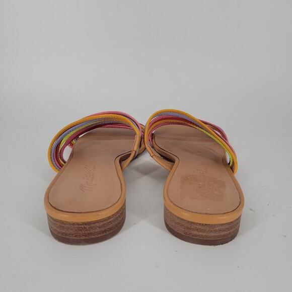 Madewell Rainbow The Meg Leather Slide Sandals 6.5 - Picture 5 of 11